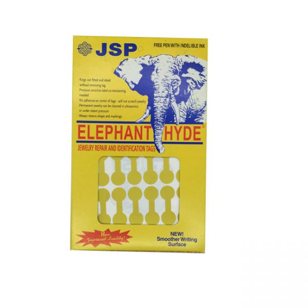 Pack of 960 Gold Adhesive Round Rectangular Jewellery Dumbbell Tag Labels With Free Pen. Dim 33mm(L)  x 10mm(Dia).