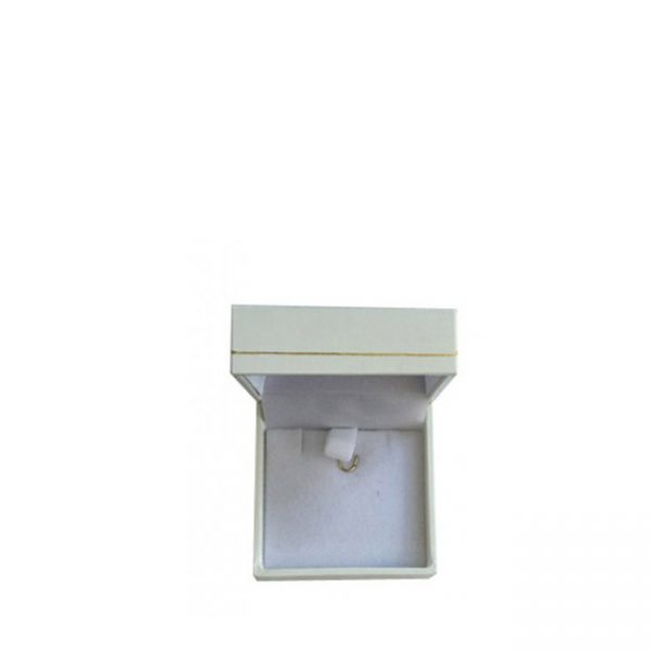 X36 Trade Box of Small Premium White Leatherette Look Earring and Pendant Gift Boxes - Dim 50(w) x 50(d) x 28mm(h)