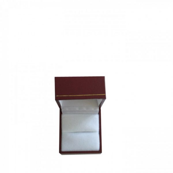 1 quality Small Premium Burgundy Leatherette Look Ring Gift Box. Dim 45(w) x 50(d) x 35mm(h)