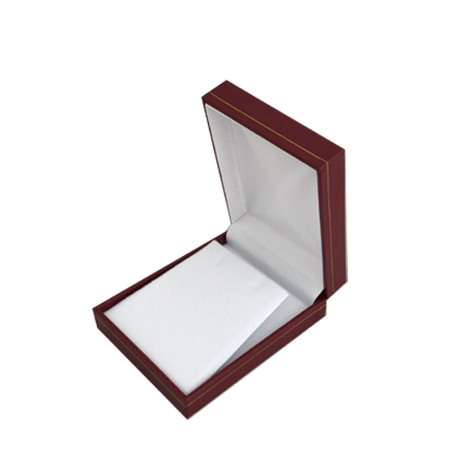 Red leatherette necklace or earring display gift box.