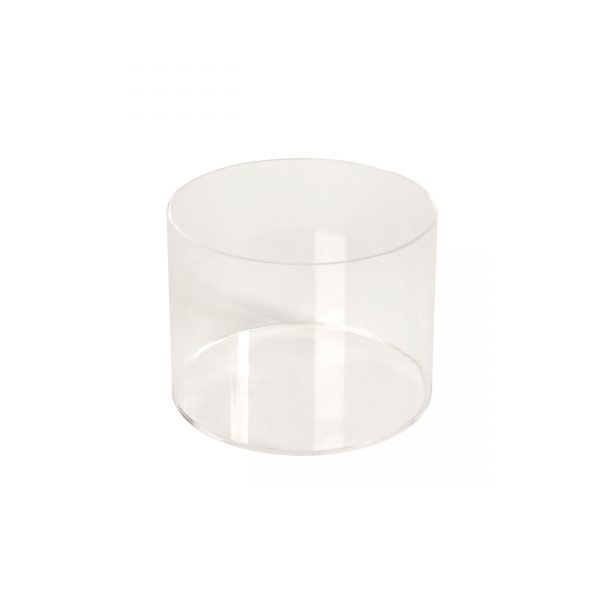 Round Acrylic Container or Riser. Dim 200mm(Dia) x 150mm(H)