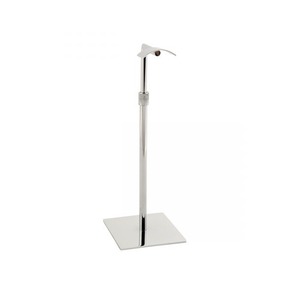 Premium Handbag Display Stand - Dimensions 150mm square base and 326-610mm Adjustable Height.
