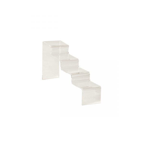Clear Acrylic Jewellery Display Step Riser. Dim 230W x 48D x 100mmH