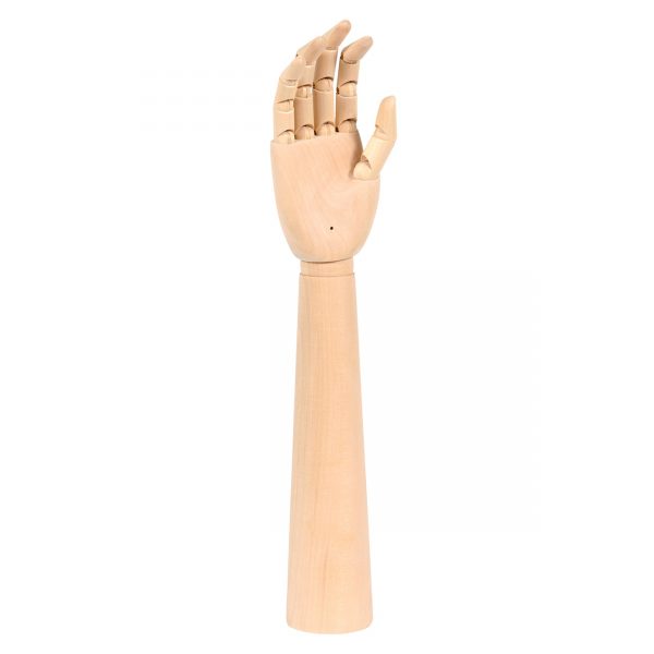 Timber Articulated Right Hand. Height 460mm