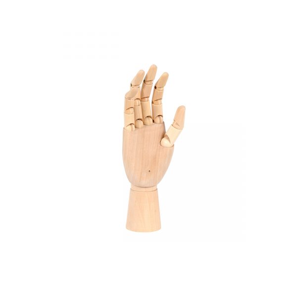 Timber Articulated Right Hand. Height 260mm