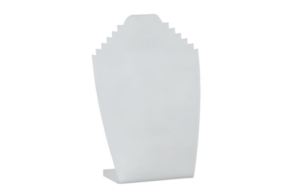 Small White Acrylic Necklace Display Stand. Height 215mm