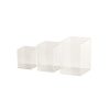 Acrylic Jewellery Riser 3 Piece Set in Clear.