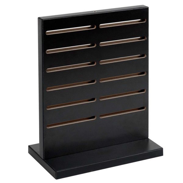 Jewellery Display Black Counter Top Panel. Double Sided. Dim 250(W) x 140(D) x 318mm(H). Hooks not included.
