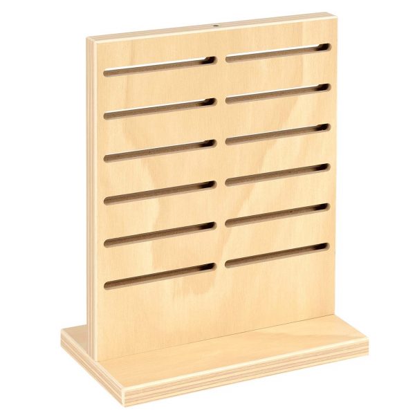 Jewellery Display Ply Counter Top Panel. Double Sided. Dim 250(W) x 140(D) x 318mm(H). Hooks not included.