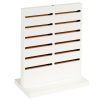 Jewellery Display White Counter Top Panel. Double Sided. Dim 250(W) x 140(D) x 318mm(H). Hooks not included.