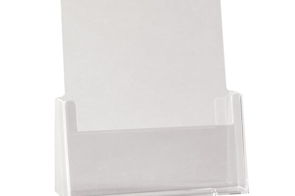 Acrylic Freestanding brochure holder A4 Size. Dimension 285 H x 230 W x 100mm D