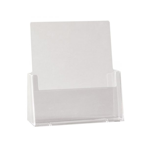 Acrylic Freestanding brochure holder A4 Size. Dimension 285 H x 230 W x 100mm D