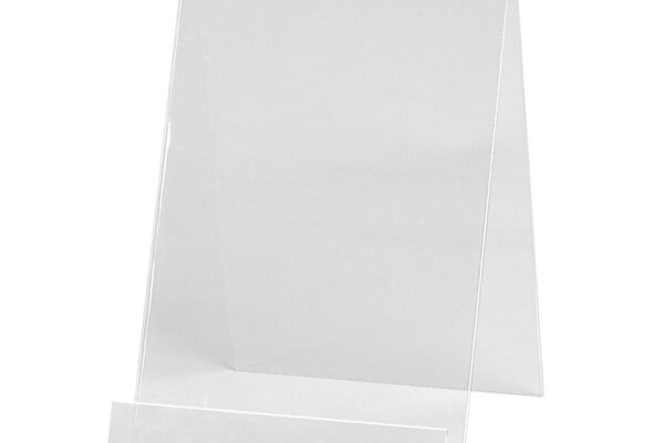 Acrylic Angled Display A4 Size. Dimension 270 H x 210 W x 200mm D
