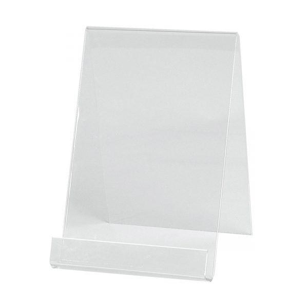 Acrylic Angled Display A4 Size. Dimension 270 H x 210 W x 200mm D
