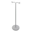 Large White Heavy Duty Metal Earring Display. Dimensions 135mm(H) and 40mm(Diameter).