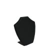 Small Black Leatherette Necklace Display Stand. Height 105mm and Width 85mm