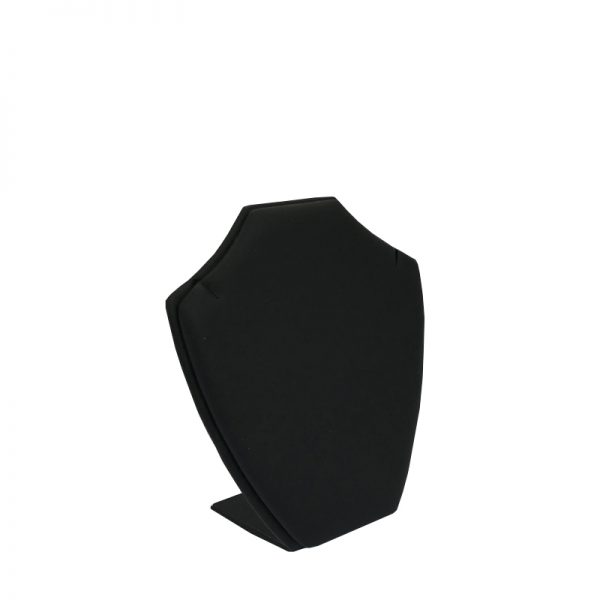 Small Black Leatherette Necklace Display Stand. Height 105mm and Width 85mm