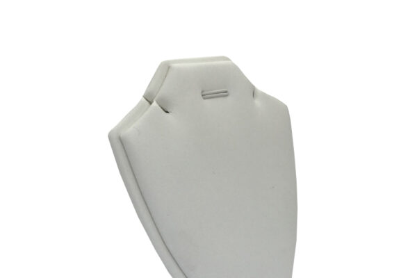 Small White Necklace and Pendant Display Stand. Height 105mm and Width 85mm