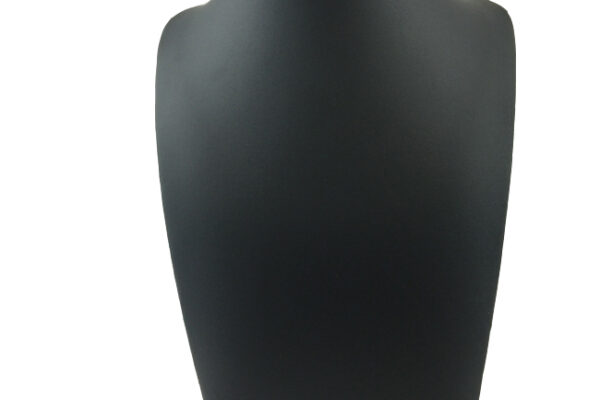 Premium Modern Black Leatherette necklace Display Bust - Height 287mm