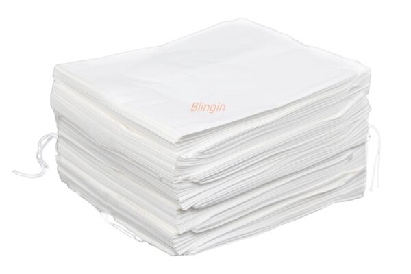 Square Sponge Paper Bags - Pack of 500. Size 27cm x 27.9cm.