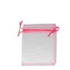 Plain Pink Organza Pouches. Price for Pack of 100. Dimensions 9cm(W) x 13cm(H).