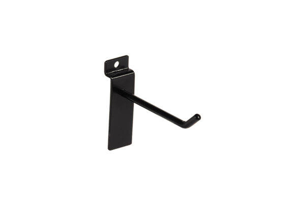Large Black Counter Top Panel Hook. Dim 100L x 5.8mm Diameter