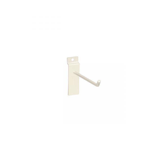 Large White Counter Top Panel Hook. Dim 100L x 5.8mm Diameter