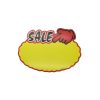 Yellow and Red Oval Sale Sign - Packet of 10