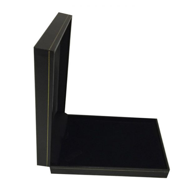 x12 Trade Box of Premium Black Leatherette Necklace Set Gift Boxes. Dim 105(w) x 152(d) x 33mm(h).