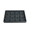 H-SERIES Pendant SET Display Tray HAS 12 COMPARTMENTS. IN Black, HALF SIZE