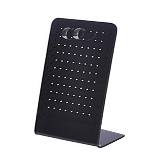 Large Stud earring Display in Black acrylic. Holds 44 pairs. Dim 150(w) x 220(h)x 80mm(d)