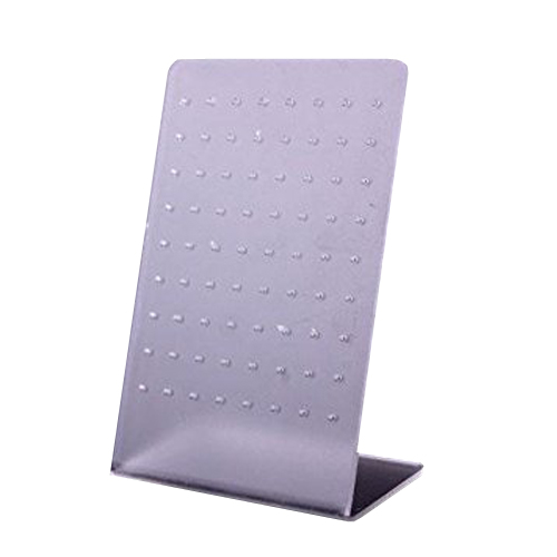 Super Clear Large Stud earring Display in Acrylic. Holds 44 pairs. Dim 150(w) x 220(h)x 80mm(d)