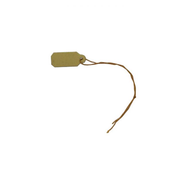 Gold Swing Tags. Pack of 100. Dimensions 16mm x 10mm.