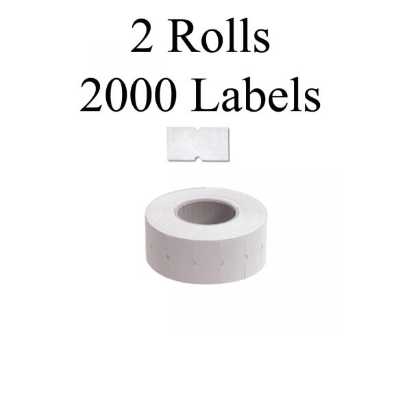 Blank Labels For T Model One-Line Pricing Gun - 2 Rolls. Approx 2000 Labels.
