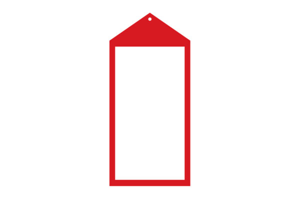 Pack of 100 Swing Ticket Blank. Dim 145(W) x 65mm(H).
