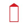 Pack of 100 Swing Ticket Blank. Dim 67(W) x 120mm(H).
