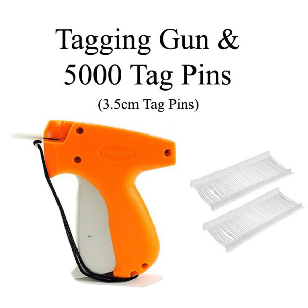 Tagging Gun Combo With Needle and 5000 Tag Pins - (3.5cm tag pins).