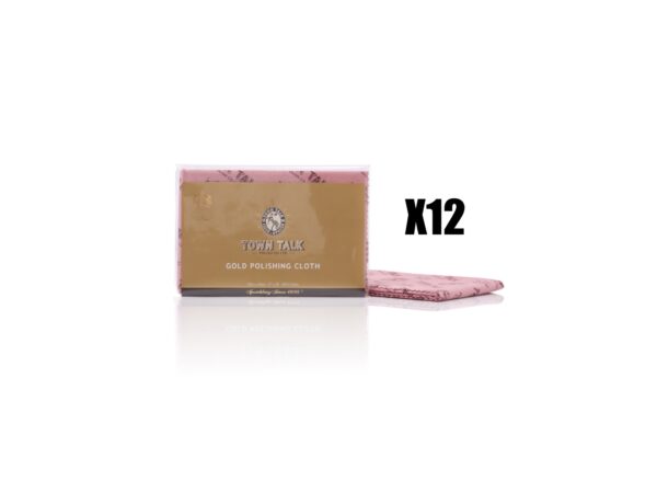 Bulk Box of 12 TOWN TALK LARGE GOLD POLISHING CLOTH. 30CM X 45CM. IMPREGNATED. - Image 2