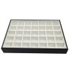 C-SERIES Black and White Premium Leatherette Display Tray With 35 Compartments. Stackable. Dim 315(w) x 225(d) x 45mm(h).