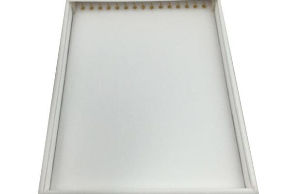 C-SERIES White Premium Soft Padded Leatherette Necklace or Bracelet Display Tray. Stackable. Dim 315(w) x 225(d) x 30mm(h).