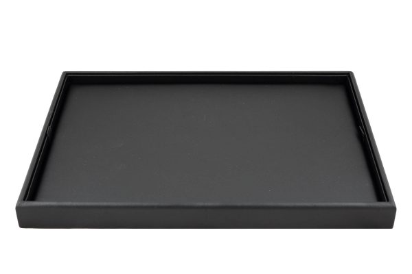 C-SERIES Black Premium Soft Padded Leatherette Plain Presentation Tray. Stackable. Dim 315(w) x 225(d) x 27mm(h).