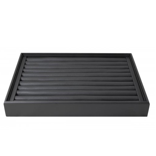 C-SERIES Black Premium Soft Padded Leatherette Ring Display Tray. Stackable. Dim 315(w) x 225(d) x 40mm(h).