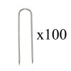 Jewellery U Display Pins. Quality U Shape Pins in Silver. Pack of Approx 100. Length 19mm