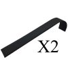 2 x Black Leatherette Stud Earring Display Wave. Holds 6 Pairs of Studs. Dim 31(W) x 210(L) x 48mm(H).