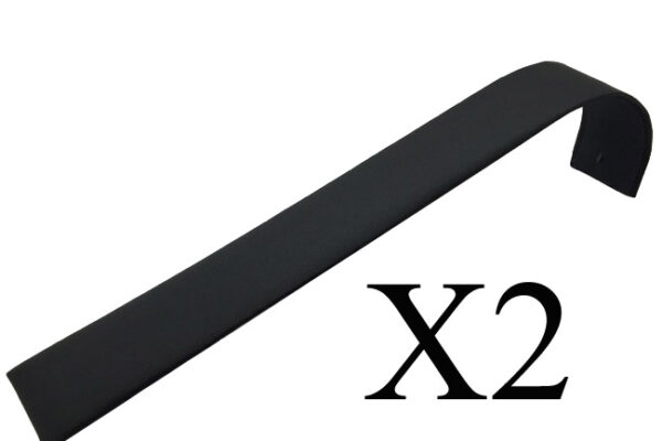 2 x Black Leatherette Stud Earring Display Wave. Holds 6 Pairs of Studs. Dim 31(W) x 210(L) x 48mm(H).