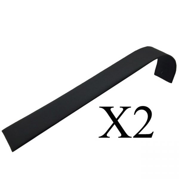 2 x Black Leatherette Stud Earring Display Wave. Holds 6 Pairs of Studs. Dim 31(W) x 210(L) x 48mm(H).