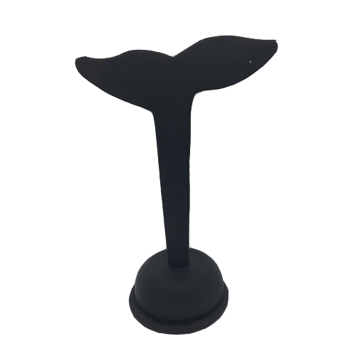 Premium Black Leatherette Earring Display. Holds Two Pairs. Height 115mm