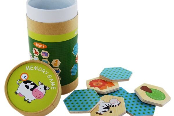 Wooden Puzzle Memory Game