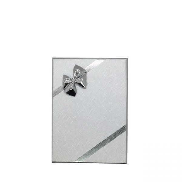 X48 NEW WITH HOOK Premium Silver Cardboard SET Gift Box with Silver Bow. Dim 5NT HOOK Premium 4(w) x 80(d)  x 22mm(h - Image 3