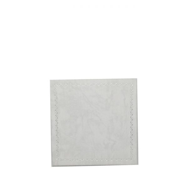 BOX of 24 - Premium Solid White Cardboard Bangle Gift Box with Silver Trim Border. Dim 85(w) x 85(d) x 30mm(h). - Image 2
